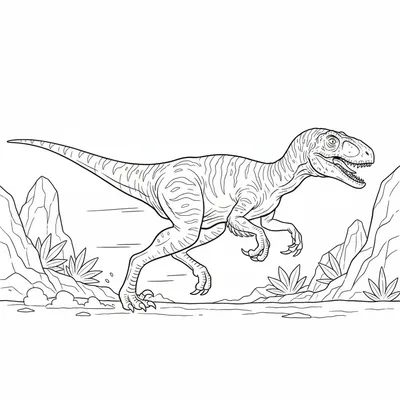 Swift Raptor - free printable coloring page